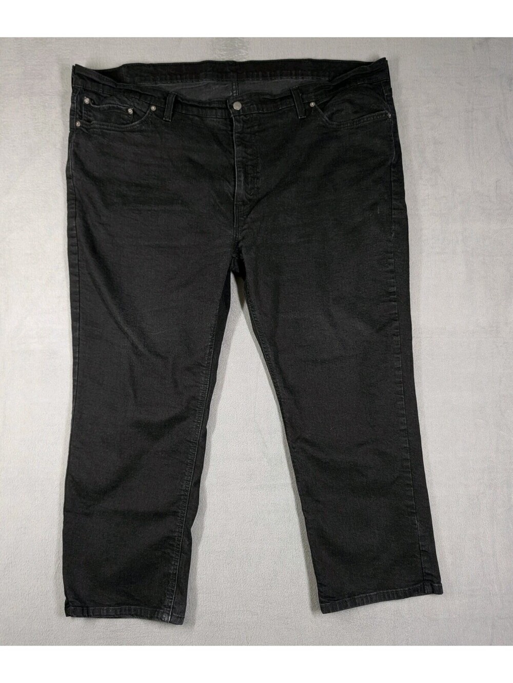 Levis Mens 50x30 Black 541 Athletic Fit Tapered Leg Denim Jeans Big Tall Stretch